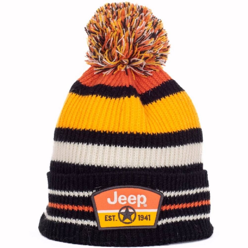 Jeep Established 1941 Embroidered Patch Beanie Cap - NEW Fast Ship